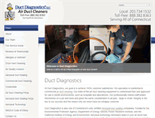 Tablet Screenshot of ductdiagnostics.com